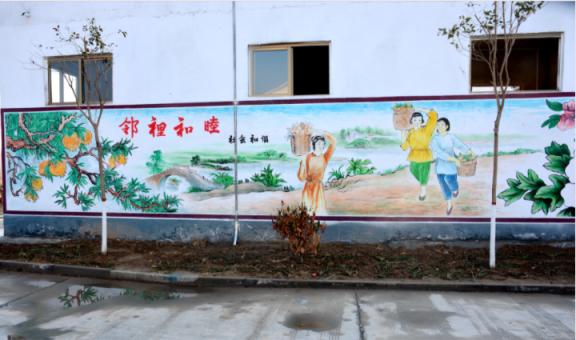 舞钢乡镇文化墙 乡风文明焕发新活力