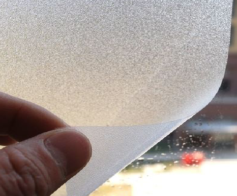 舞钢玻璃门外面粘广告用什么材料好？